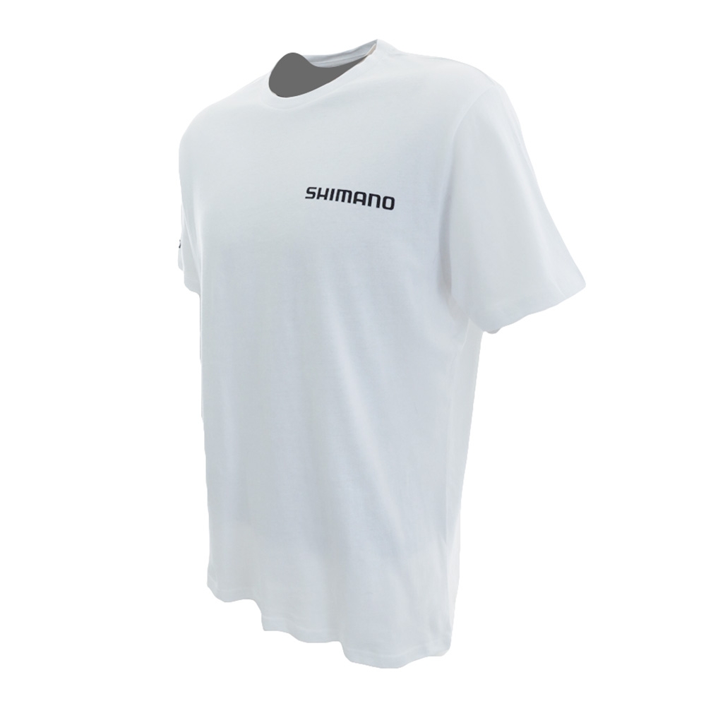 Shimano On The Drop Mens T-Shirt White 2XL