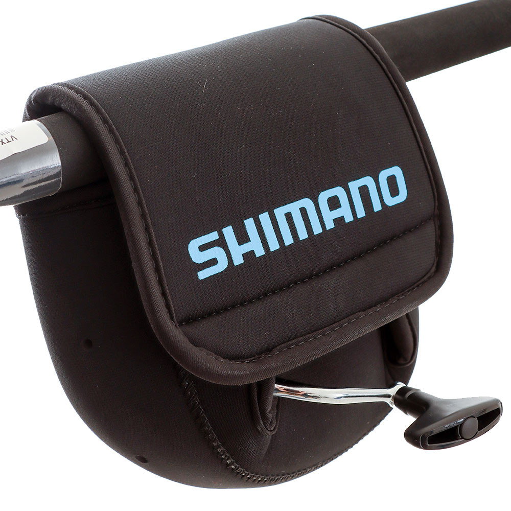 Shimano Neoprene Spinning Reel Cover Black Medium