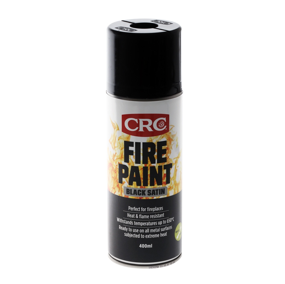 CRC Fire Paint Aerosol 400ml Black Aerosol
