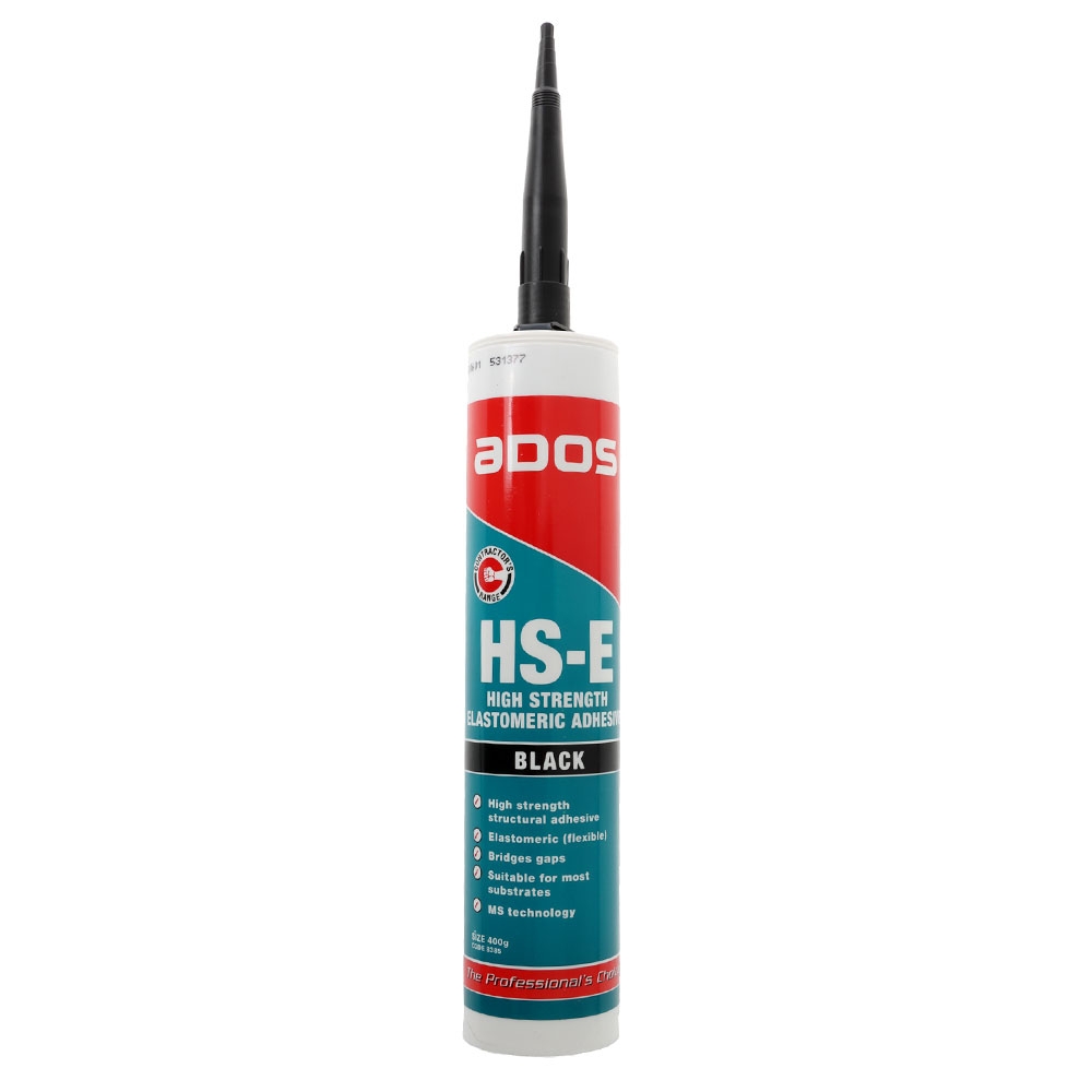 ADOS HS-E High Strength Elastomeric Adhesive 400g Black