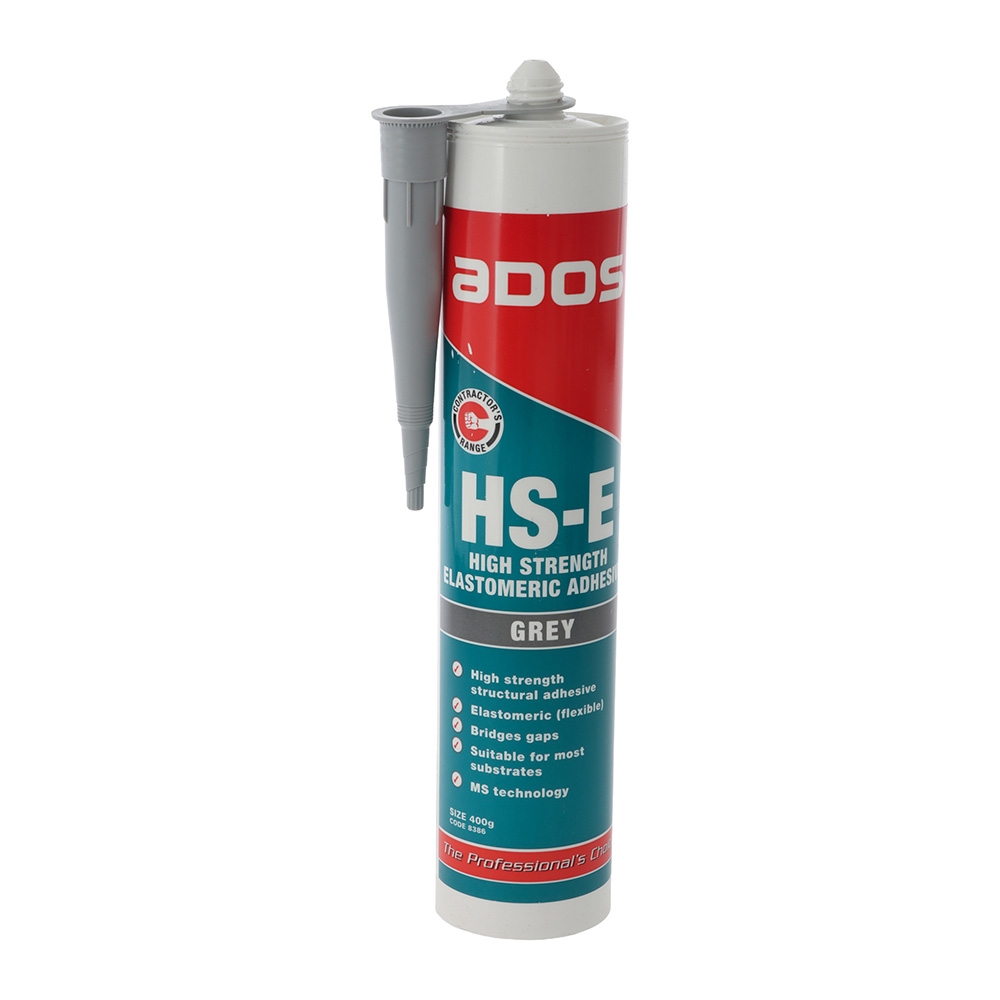 ADOS HS-E High Strength Elastomeric Adhesive 400g Grey