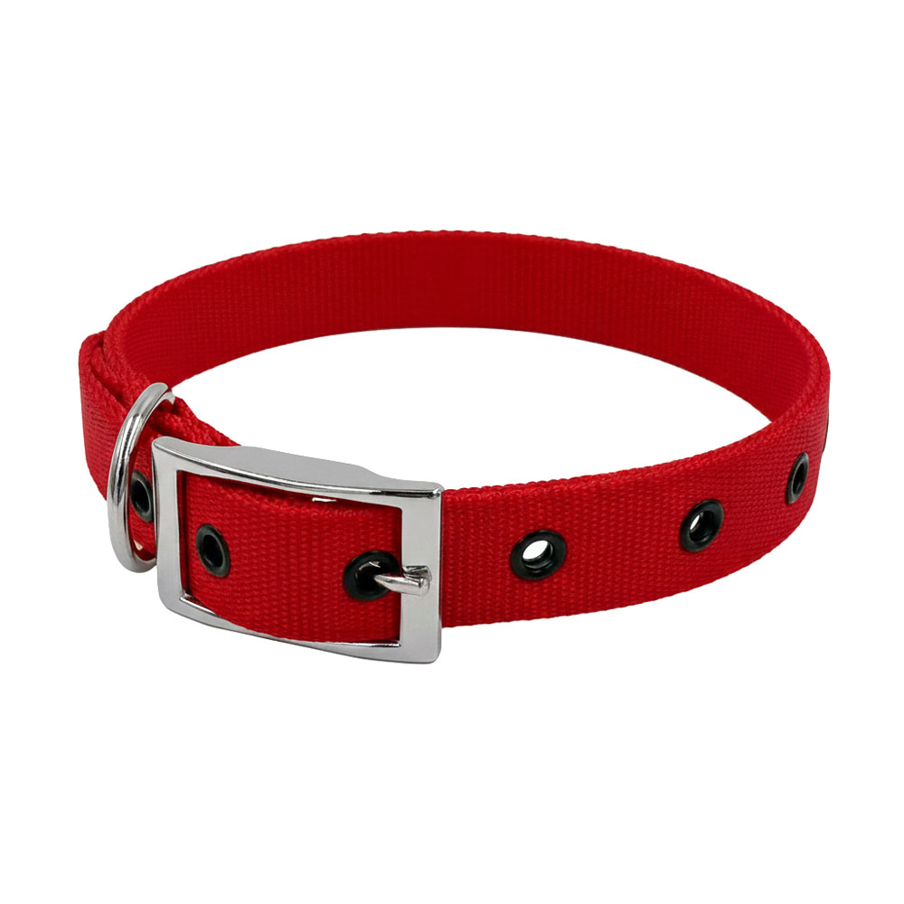 Taurus Nylon Heavy Duty Hunting Dog Collar Red 25 x 570mm