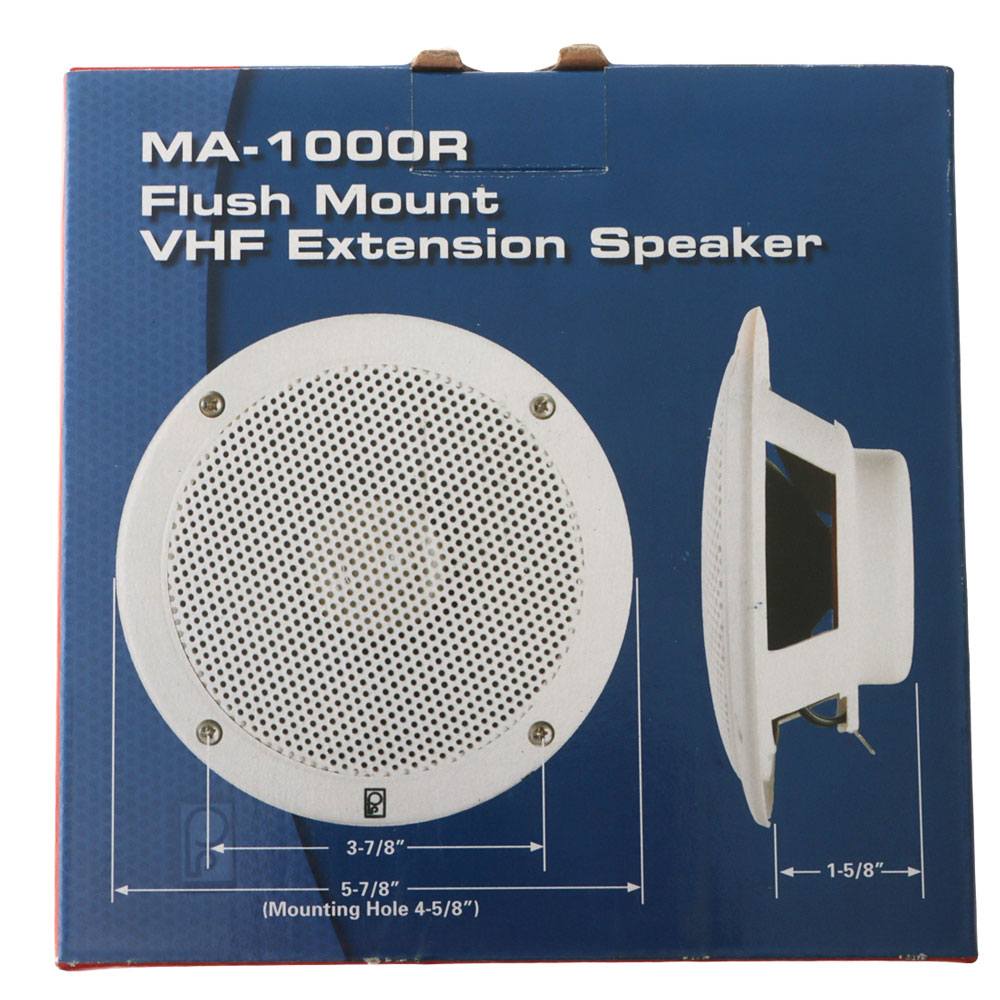 Poly-planar MA1000RW 5'' VHF Extension Speakers Flush Mount 