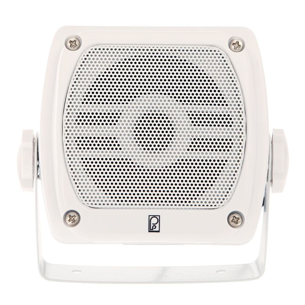 Poly-Planar MA840W Subcompact Box Speakers 80w 4in White