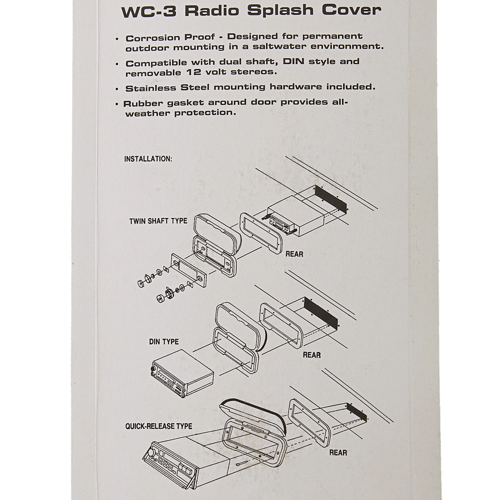 Poly-planar WC-3 Marine Stereo Front Cover Poly-planar WC-3 Marine Stereo Front Cover