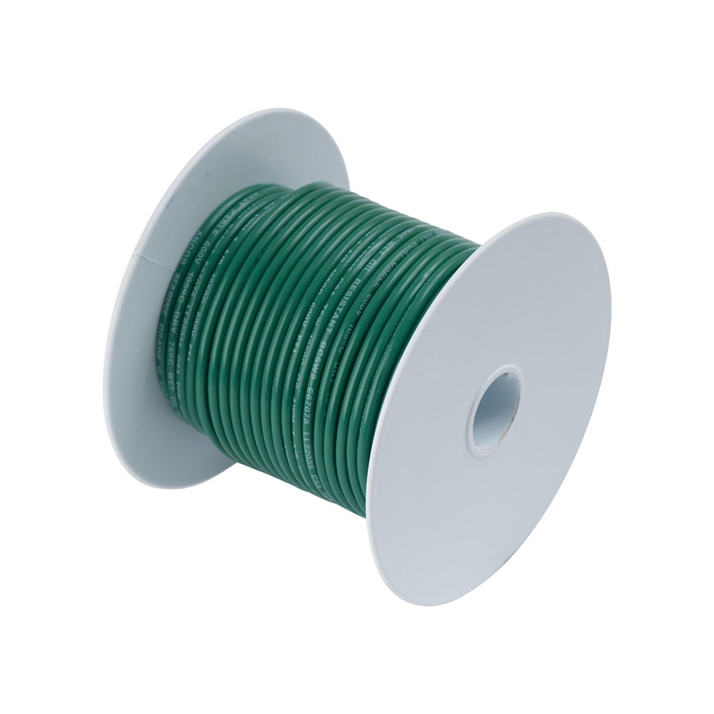 Ancor Tinned Copper Wire 10 AWG 5sq mm Green - 100ft