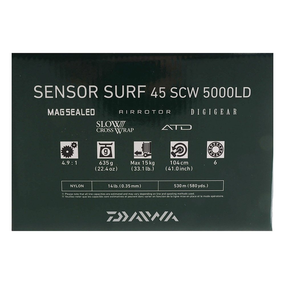 Daiwa Sensor Surf 45 SWC Prevail APEX Surf Combo 14ft 6in 10-25kg 3pc