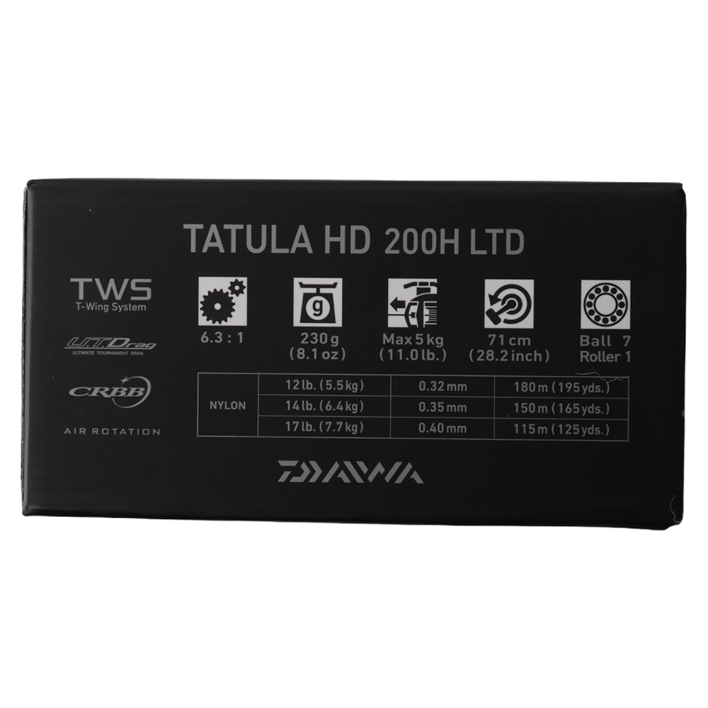 Daiwa Tatula HD 200H LTD Baitcaster Reel