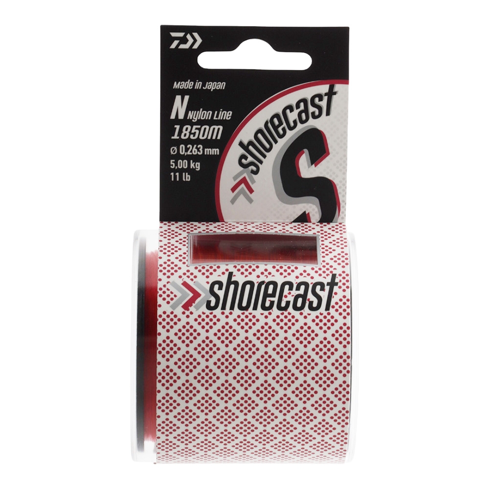 Daiwa Shorecast 1/4lb Monofilament Line Red 11lb