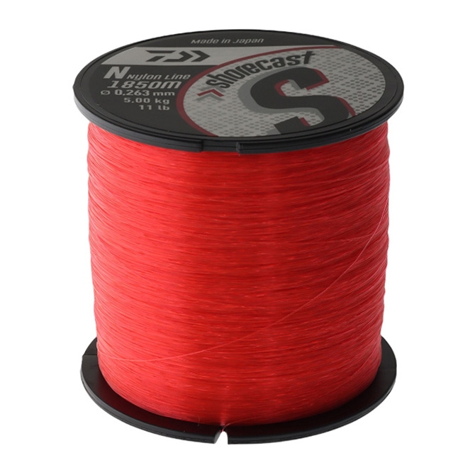 Daiwa Shorecast 1/4lb Monofilament Line Red 11lb