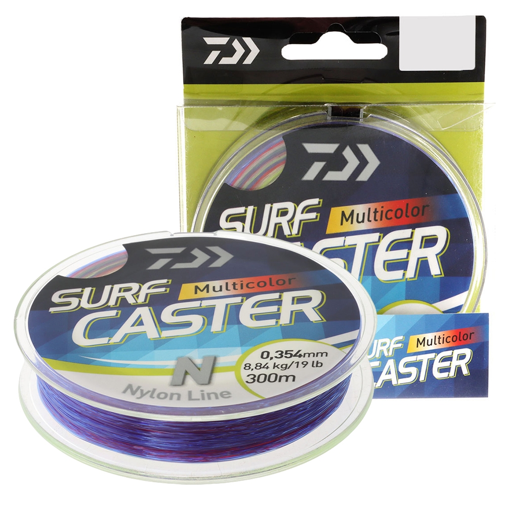 Daiwa Surfcaster 4C Multi-Colour Nylon Line 19lb 300m