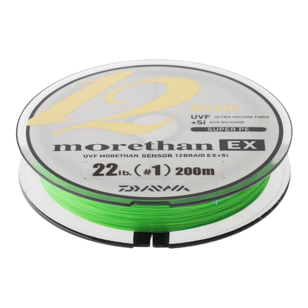 Daiwa Morethan Sensor 12 EX+Si Braid Chartreuse 22lb 200m