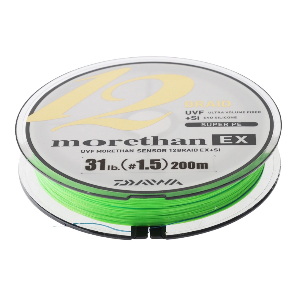 Daiwa Morethan Sensor 12 EX+Si Braid Chartreuse 31lb 200m