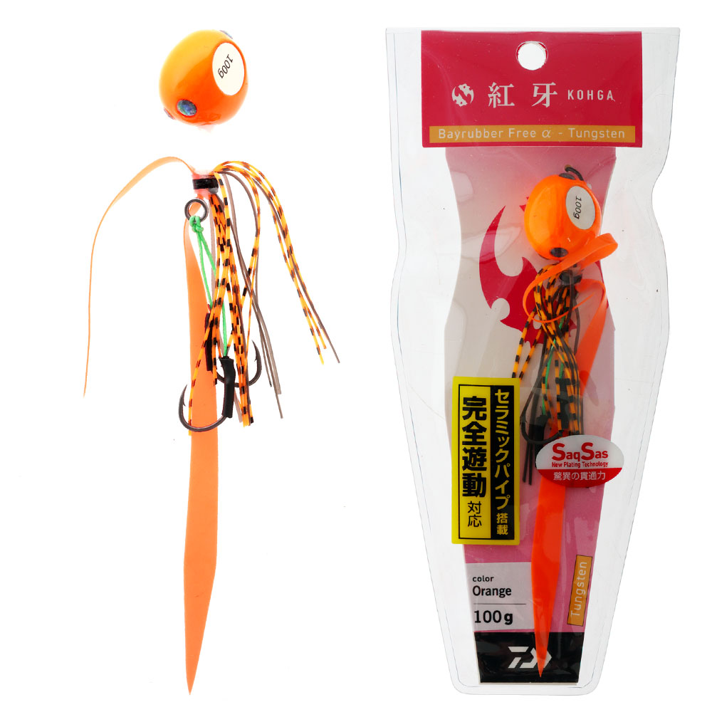 Daiwa Kohga Tungsten Slider Lure Orange 100g
