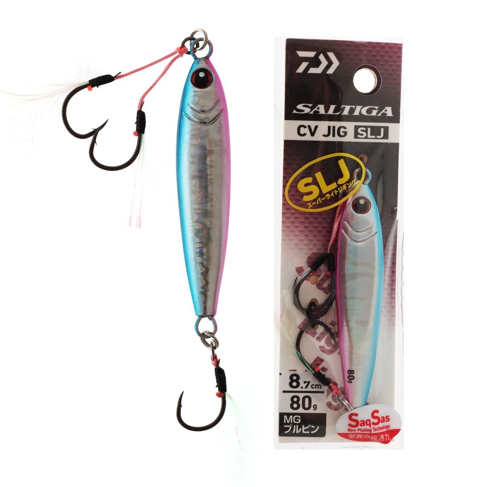 Daiwa Saltiga CV Jig SLJ Micro Jig 80g MG Blue Pink