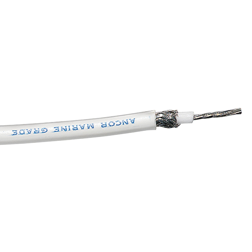 Ancor Coaxial Cable - Rg 8X White - 250ft