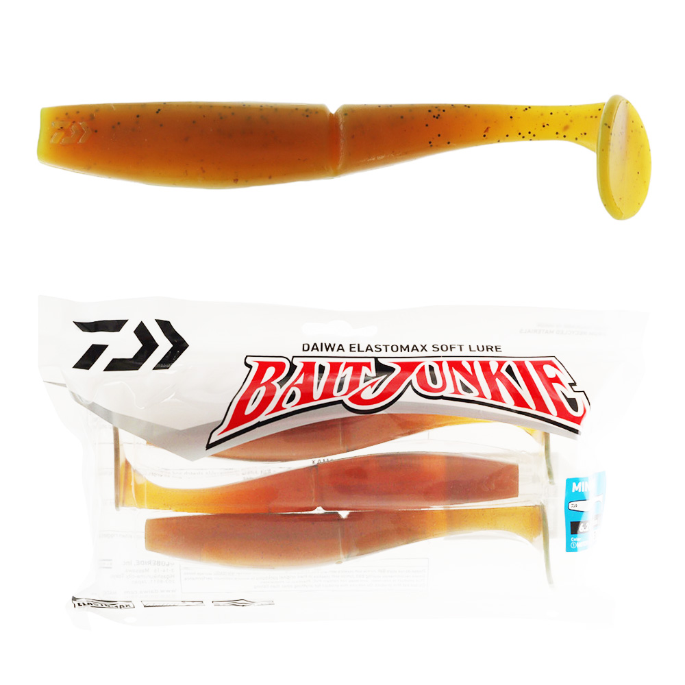 Daiwa BaitJunkie Minnow Soft Bait 15.5cm Motor Oil UV Qty 3