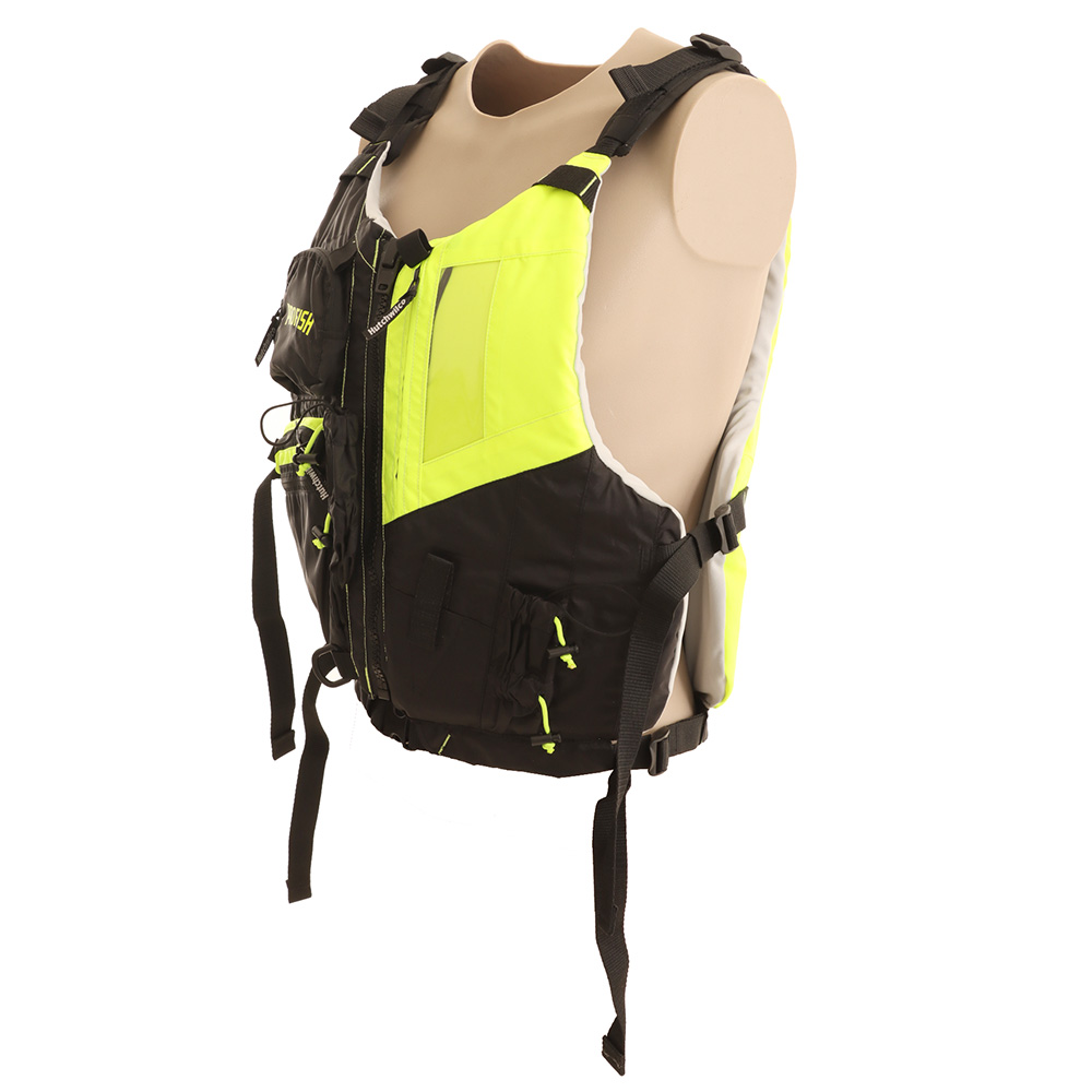 Hutchwilco Pro Fish Kayak Level 50 PFD Life Vest Black/Hi-Viz Large-2XL