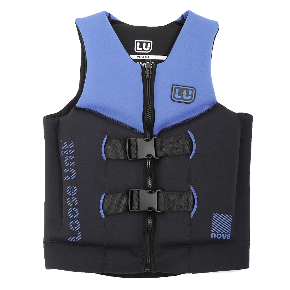 Loose Unit Nova Neoprene Watersports Youth Life Vest Blue