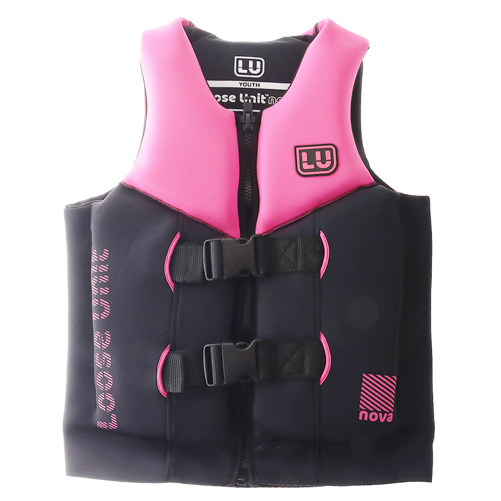 Loose Unit Nova Neoprene Watersports Youth Life Vest Pink