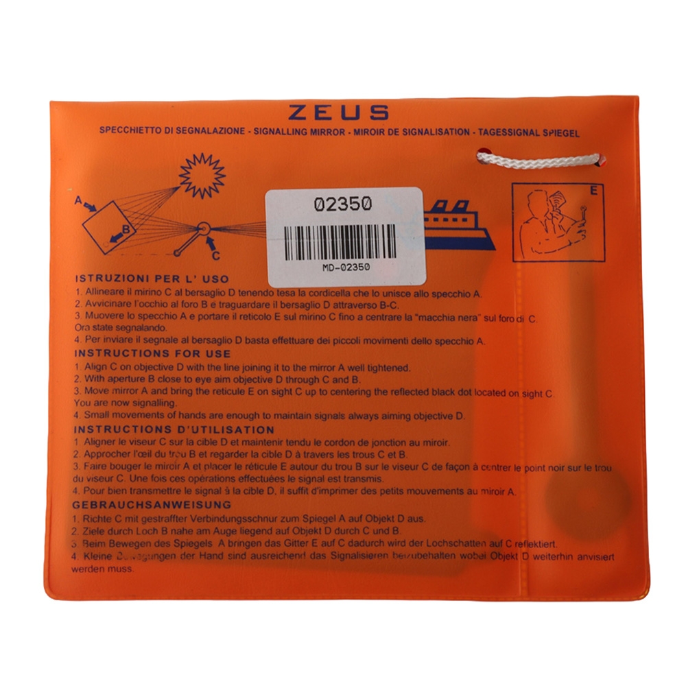 Trem Boat Safety Signalling Mirror