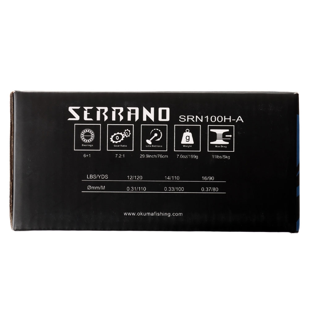 Okuma Serrano 100HA Baitcaster Reel