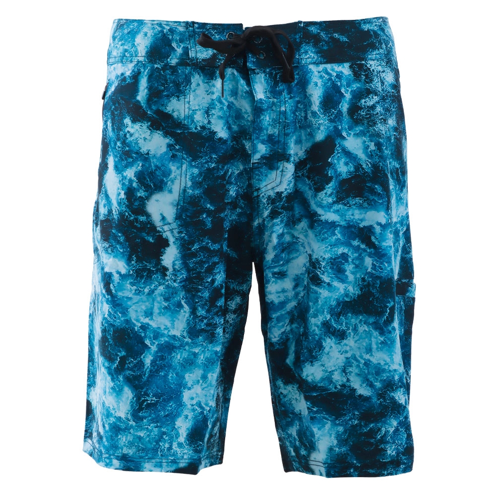 Okuma Fishing Mens Shorts Ocean Waves Size 32cm