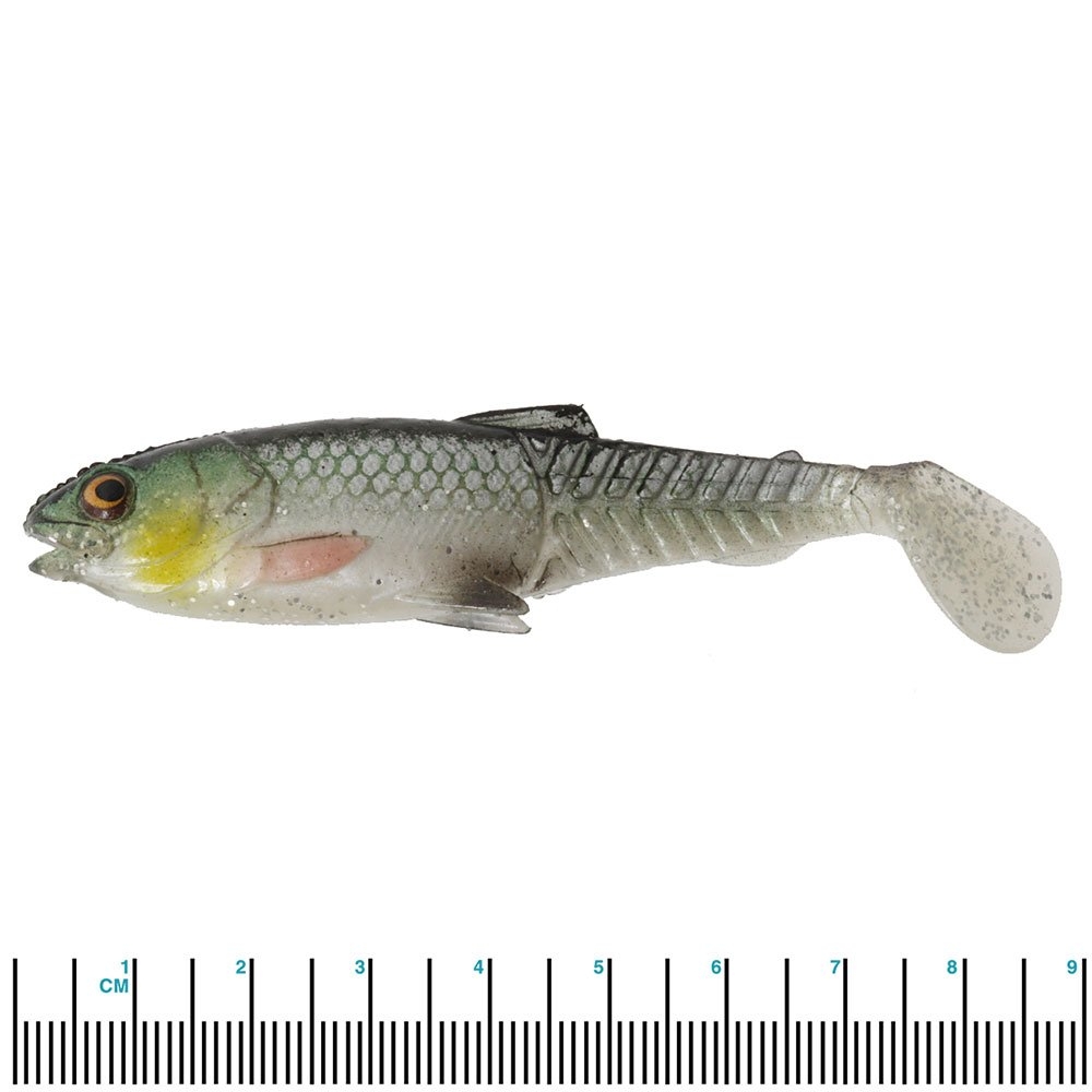 Savage Gear Craft Cannibal Paddletail Soft Bait 8.5cm 7g Qty 4 Green Silver