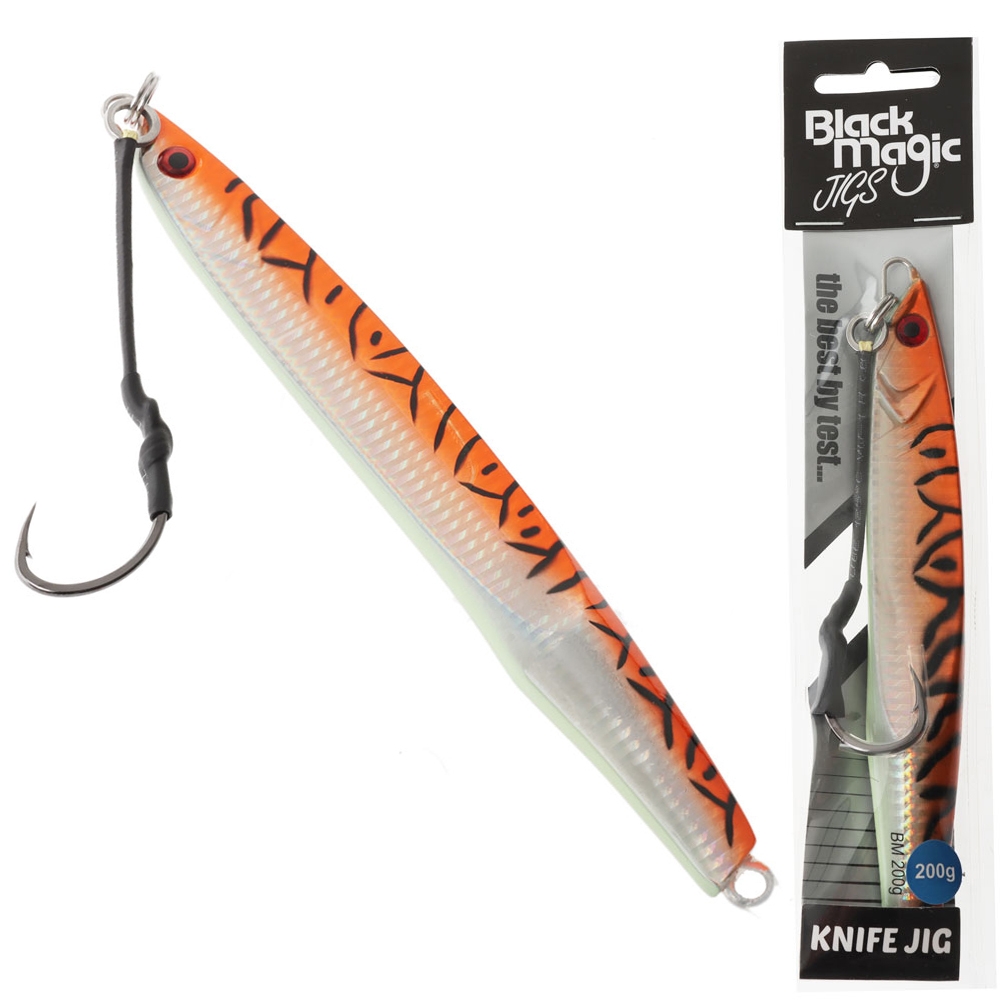 Black Magic Knife Jig 200g Fiery Tiger