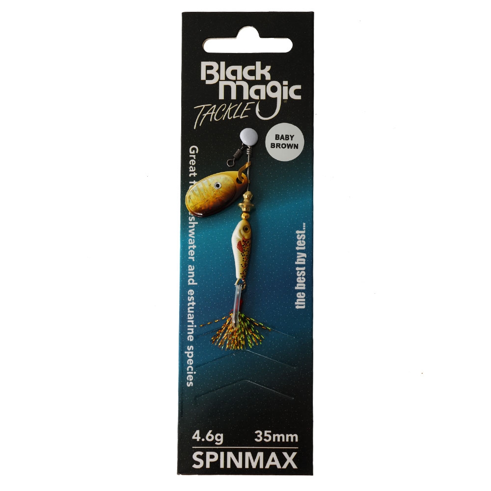 Black Magic Spinmax Spinner Lure 4.6g 44mm Baby Brown