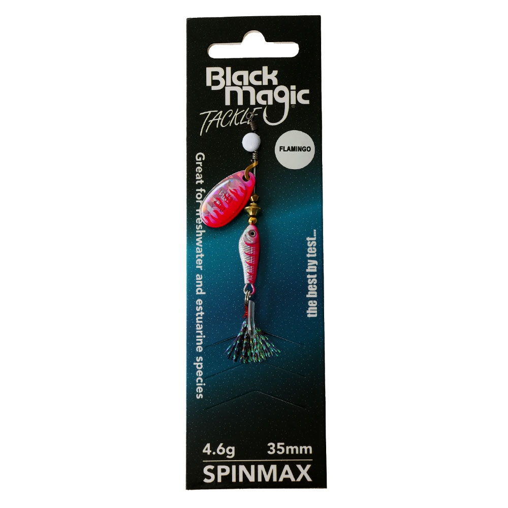Black Magic Spinmax Spinner Lure 4.6g 44mm Flamingo