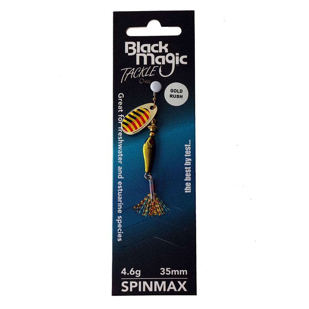 Black Magic Spinmax Spinner Lure 4.6g 44mm Gold Rush