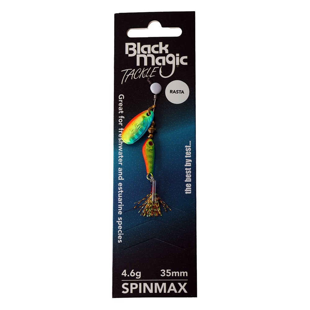 Black Magic Spinmax Spinner Lure 4.6g 44mm Rasta