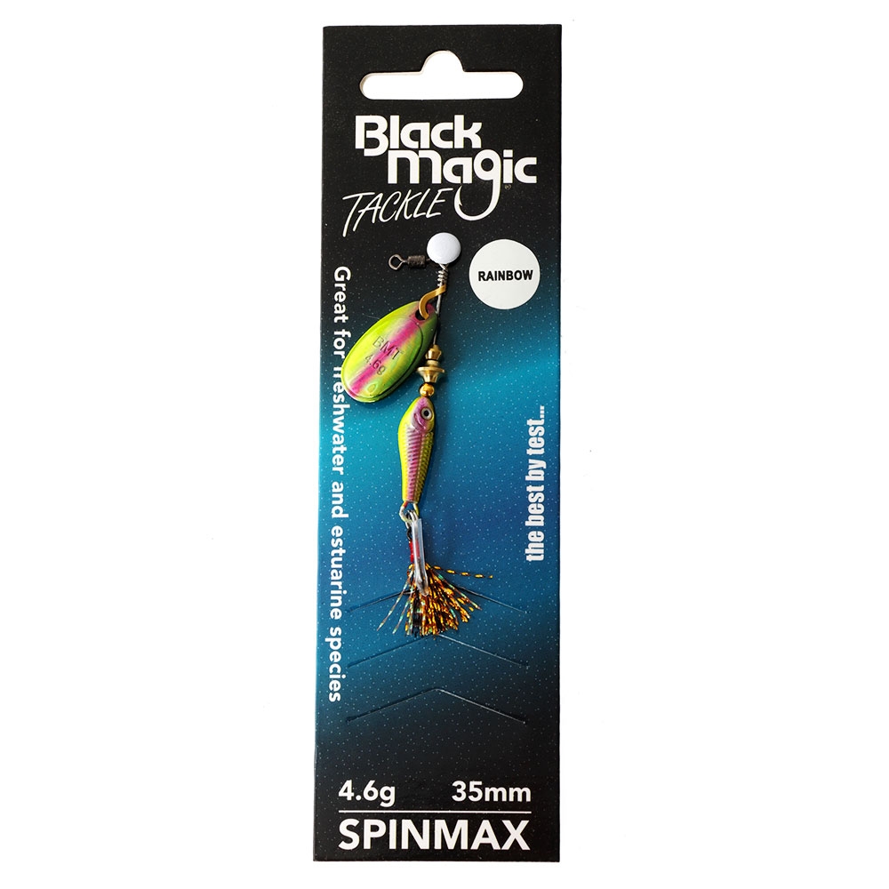 Black Magic Spinmax Spinner Lure 4.6g 44mm Rainbow