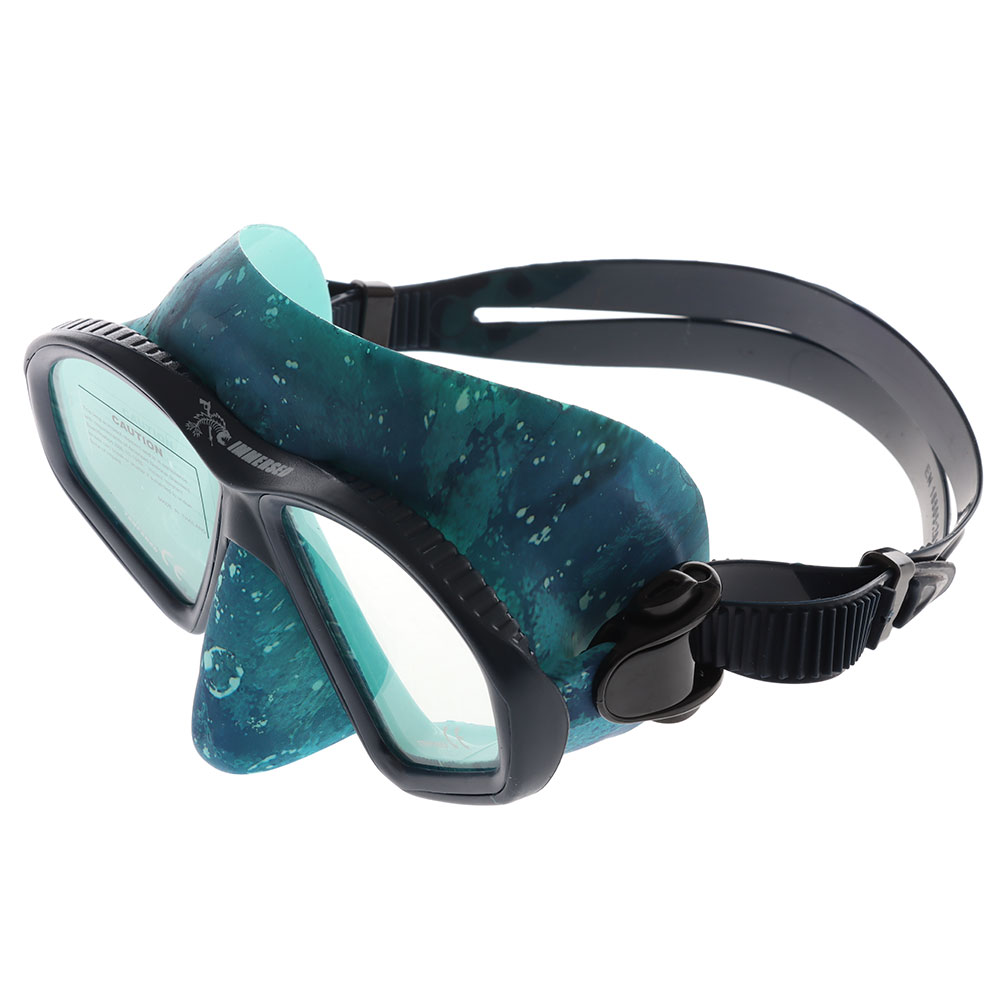 Immersed Ninja Mask and Snorkel Set Blue Camo