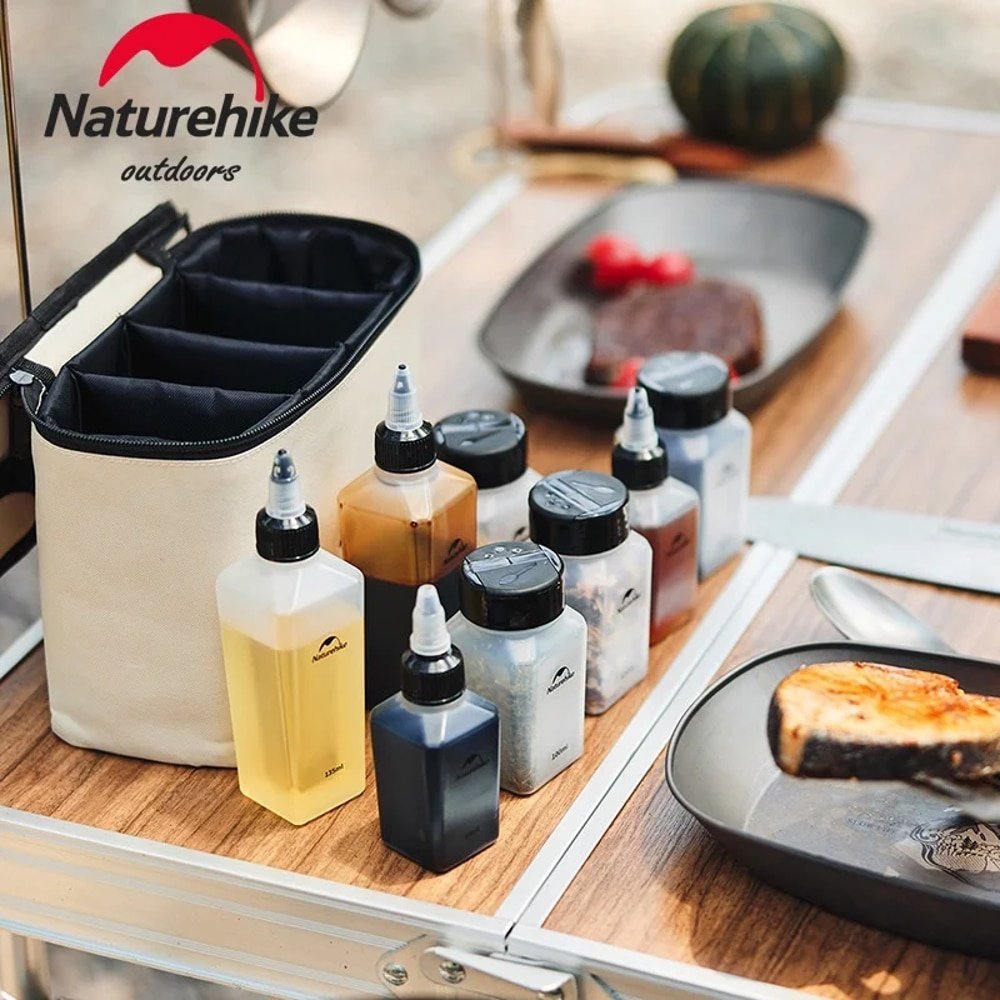Naturehike Portable Seasoning Bottle 8-Piece with Carry Bag Set