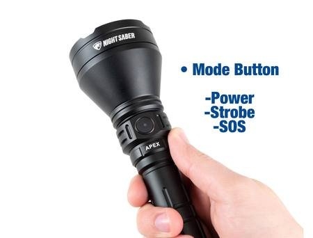 Night Saber Apex LED Rechargeable Aluminium Torch 1400 Lumens