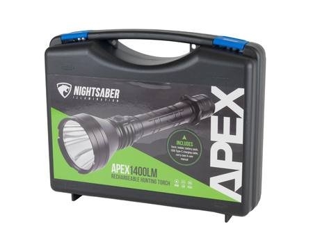 Night Saber Apex LED Rechargeable Aluminium Torch 1400 Lumens