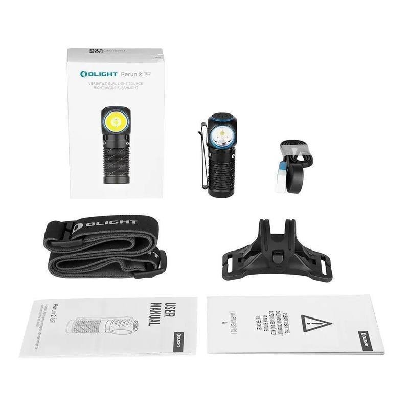 Olight Perun 2 Mini Rechargeable Torch/Headlamp 1100 Lumens Black