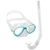 Cressi Perla Jr Minigringo Mask and Snorkel Set Clear/Aquamarine