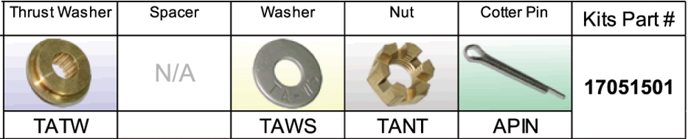 SOLAS TA-PKT Tohatsu/Nissan Assembly Kit 9.9-20 HP