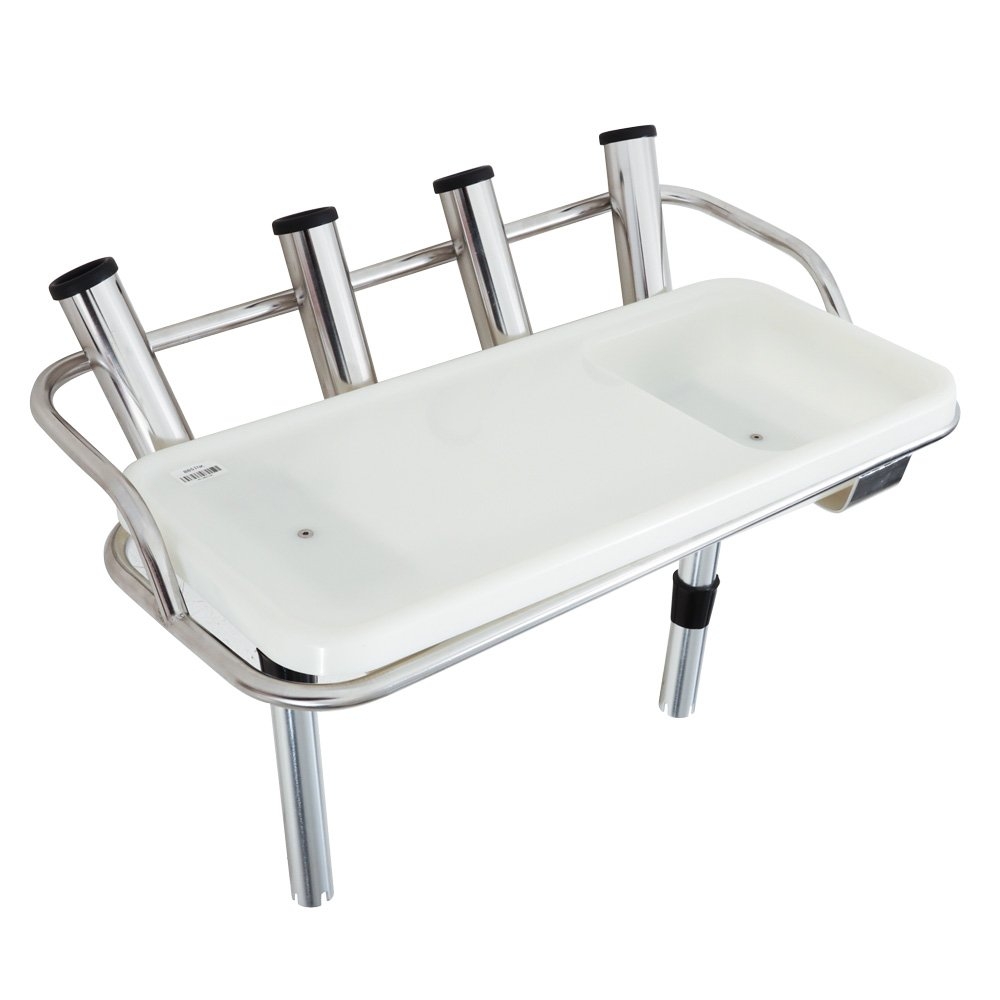 Sea Harvester Dual Mount Bait Board with 4 Rod Holders