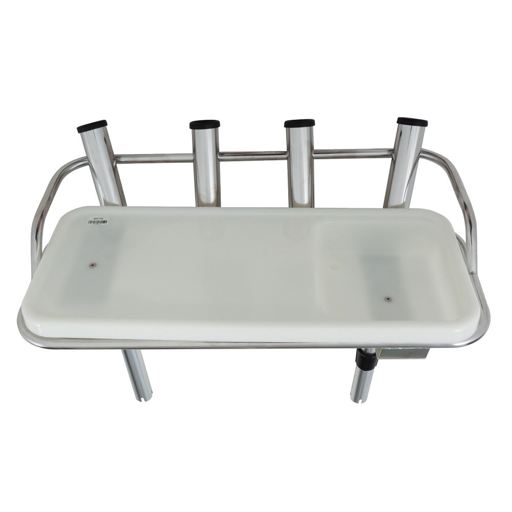 Sea Harvester Dual Mount Bait Board with 4 Rod Holders