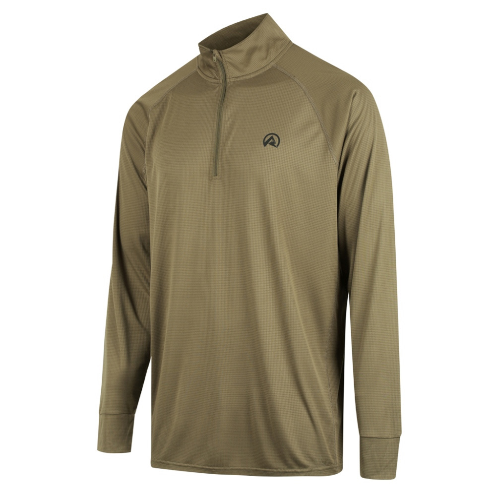 Ridgeline Micro Lite Quarter Zip Mens Long Sleeve Shirt