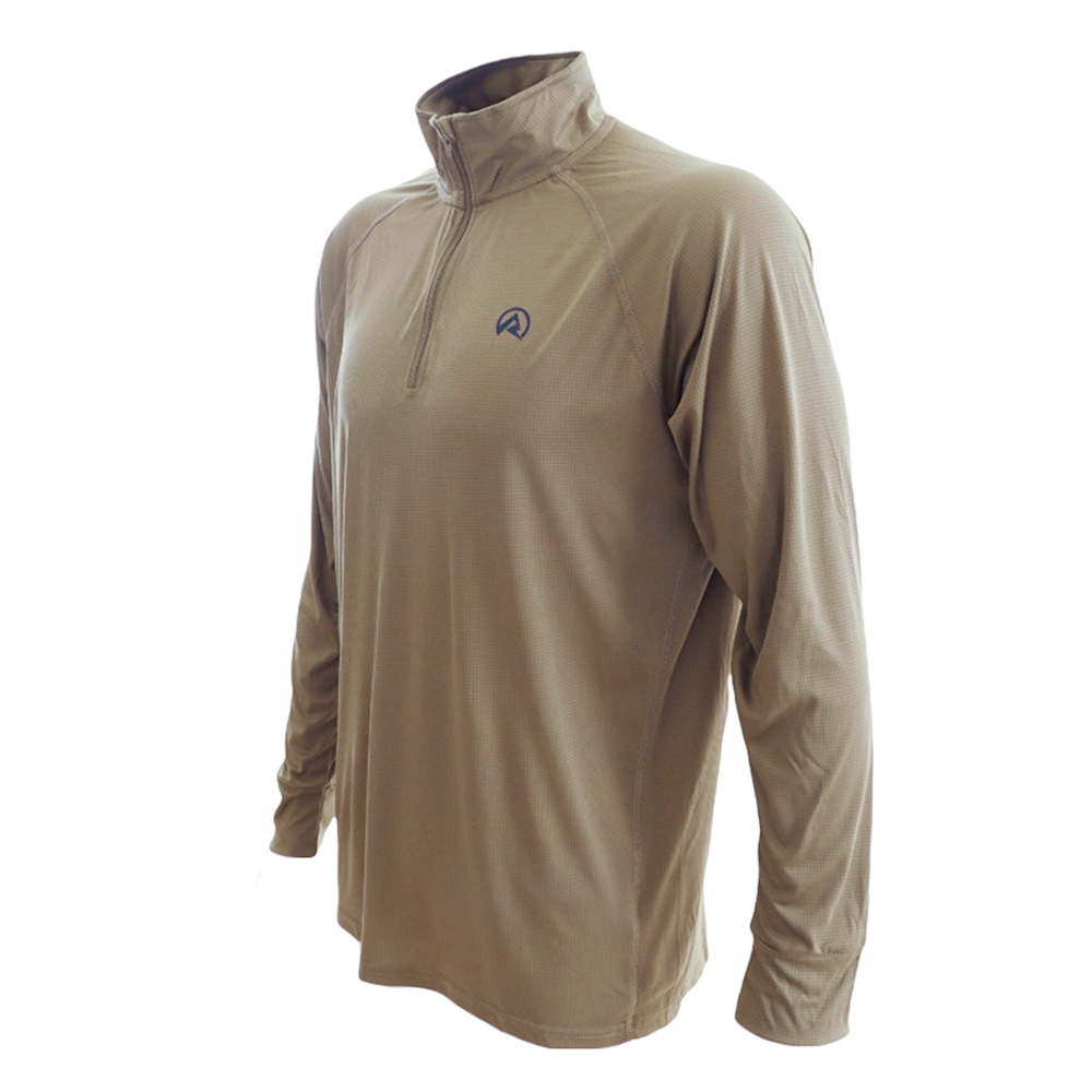 Ridgeline Micro Lite Quarter Zip Mens Long Sleeve Shirt