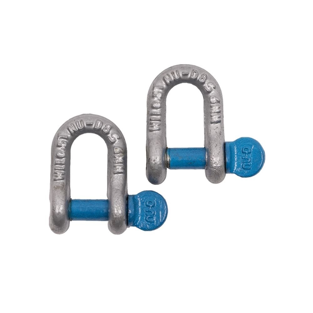 Nu-D Galvanised Dee Shackle 6mm Qty 2