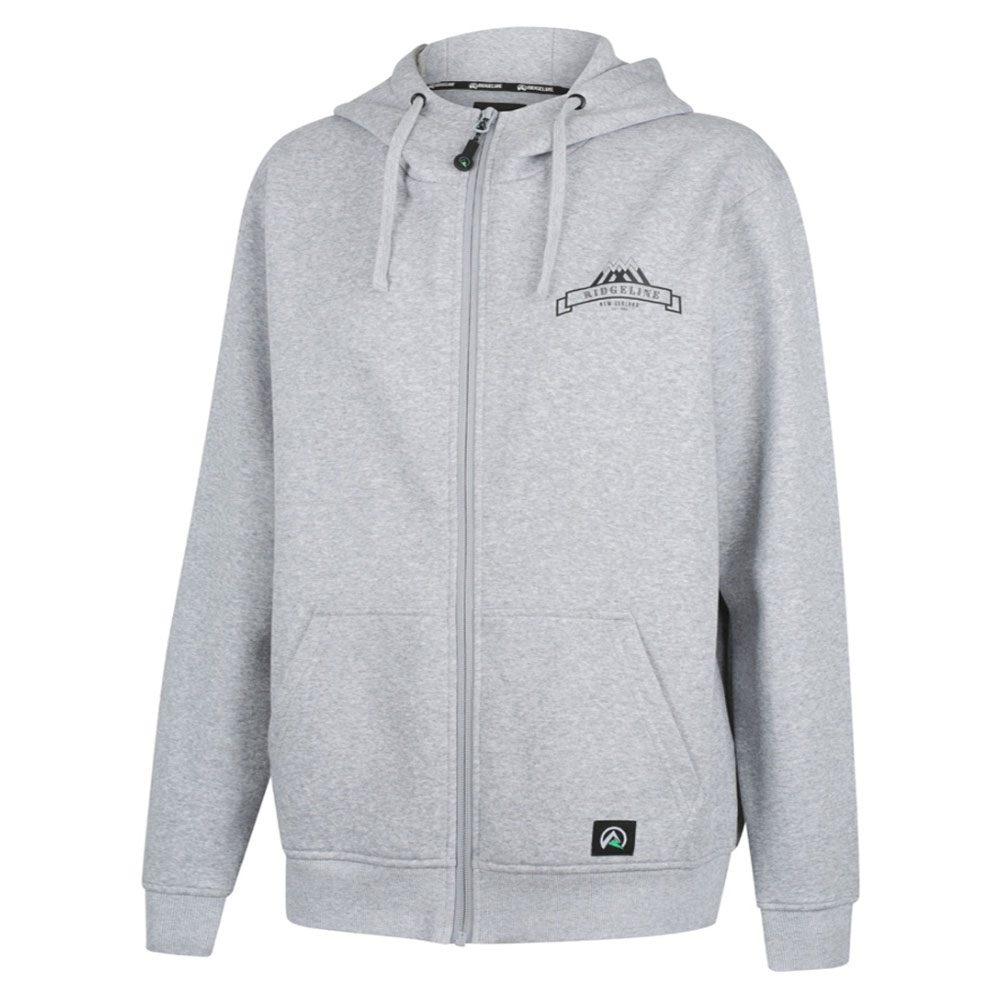 Ridgeline Impact Recycled Fleece Womens Zip Hoodie Grey XS
