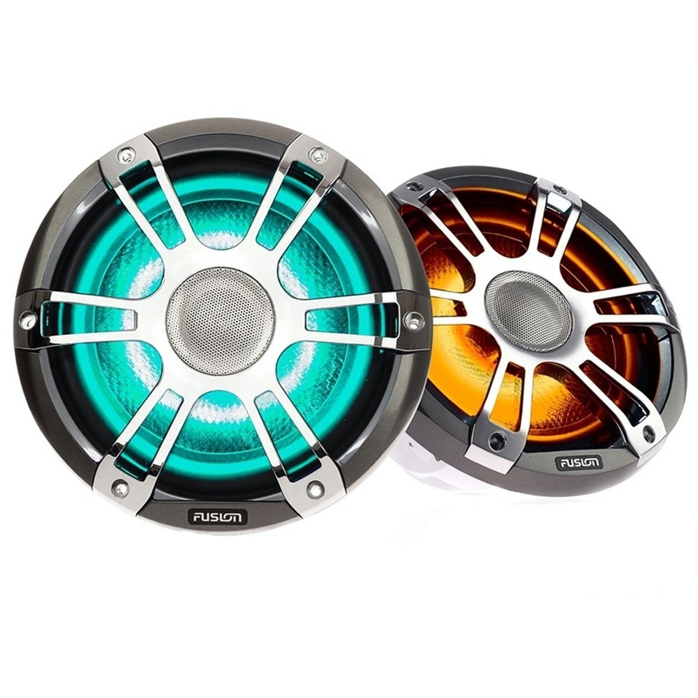 Fusion Signature 3 Sports Chrome LED Marine Speakers 8.8in 330W