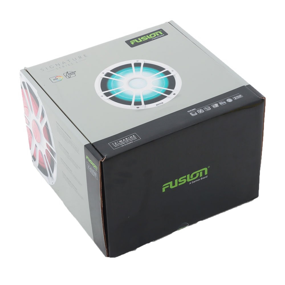 Fusion Signature 3 Sports CRGBW LED Marine Subwoofer White 12in 1400W