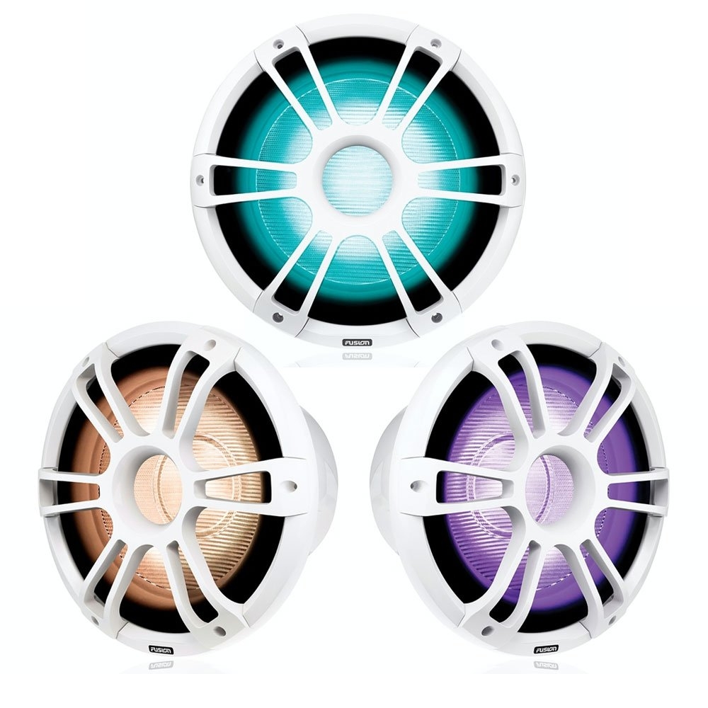 Fusion Signature 3 Sports CRGBW LED Marine Subwoofer White 12in 1400W